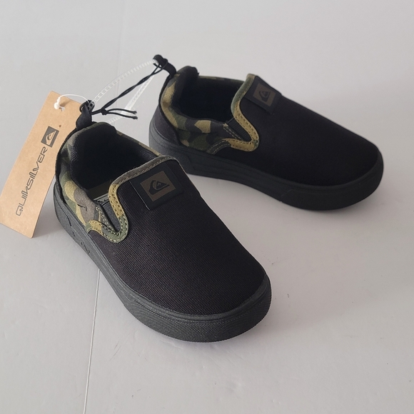Quiksilver Kids Black Slip-On Shoes Size 12 - Picture 1 of 9